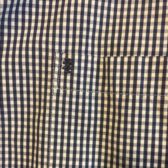 Izod Blue Casual Button Down Shirt Classic Design - Picture 3 of 5